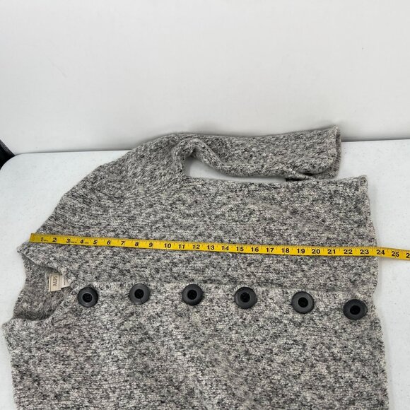 ALPS Women's M Alpaca Blend Cardigan Sweater Heather Gray Button Up Cabin Core - Picture 6 of 11